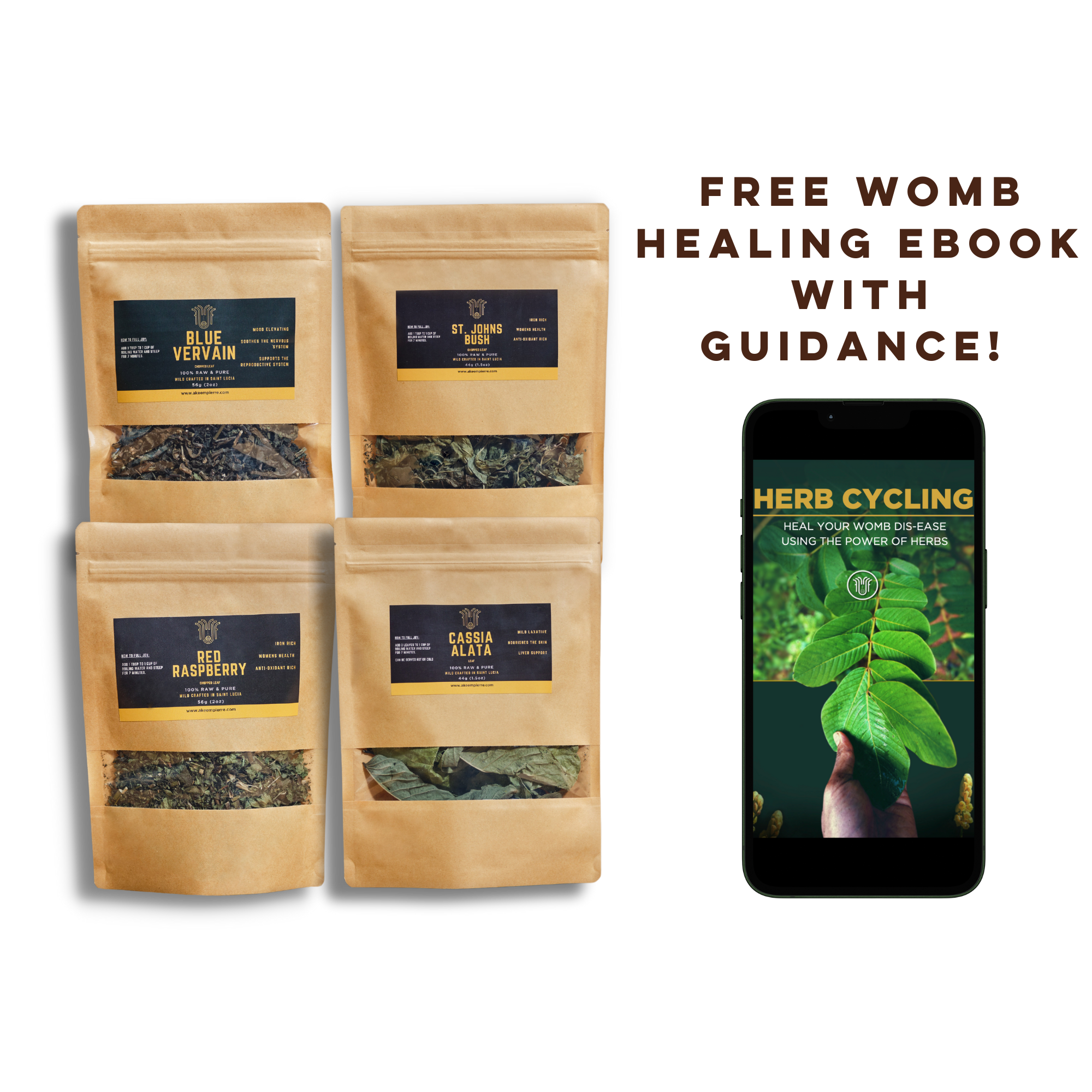 Herb Cycling Womb Healing Bundle