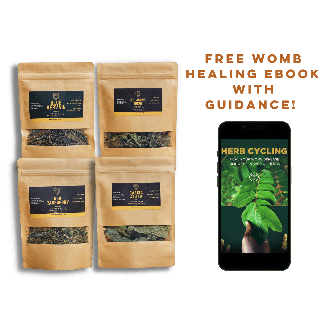 Herb Cycling Womb Healing Bundle