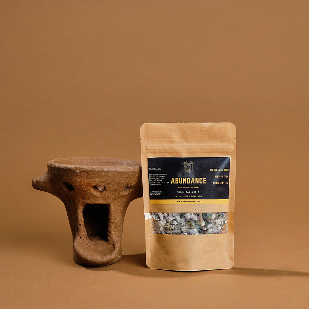 
                  
                    St.Lucian Coal Pot with Abundance Incense Blend
                  
                