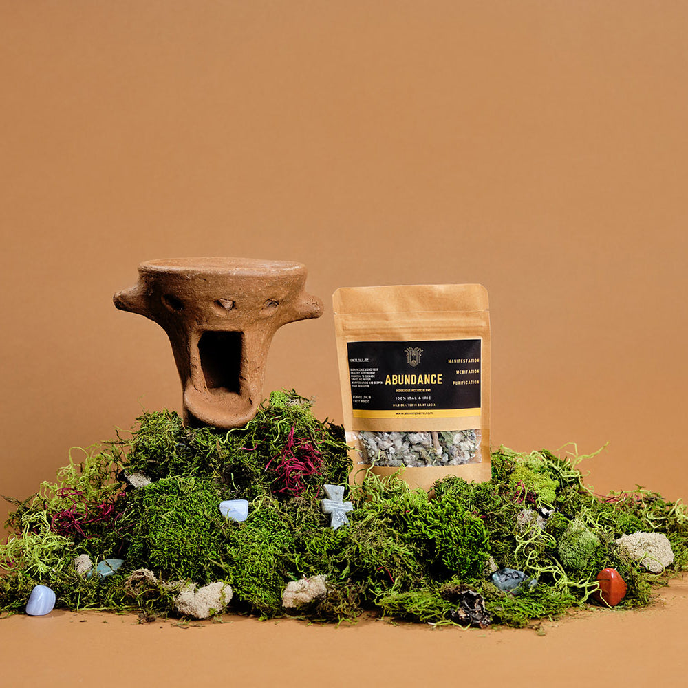 
                  
                    St.Lucian Coal Pot with Abundance Incense Blend
                  
                
